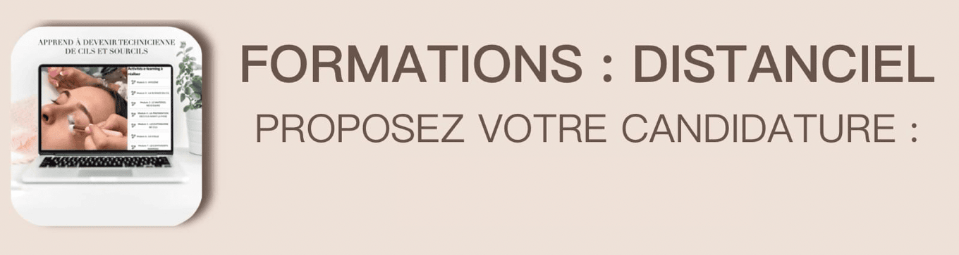 Formation en ligne extensions de cils CPF