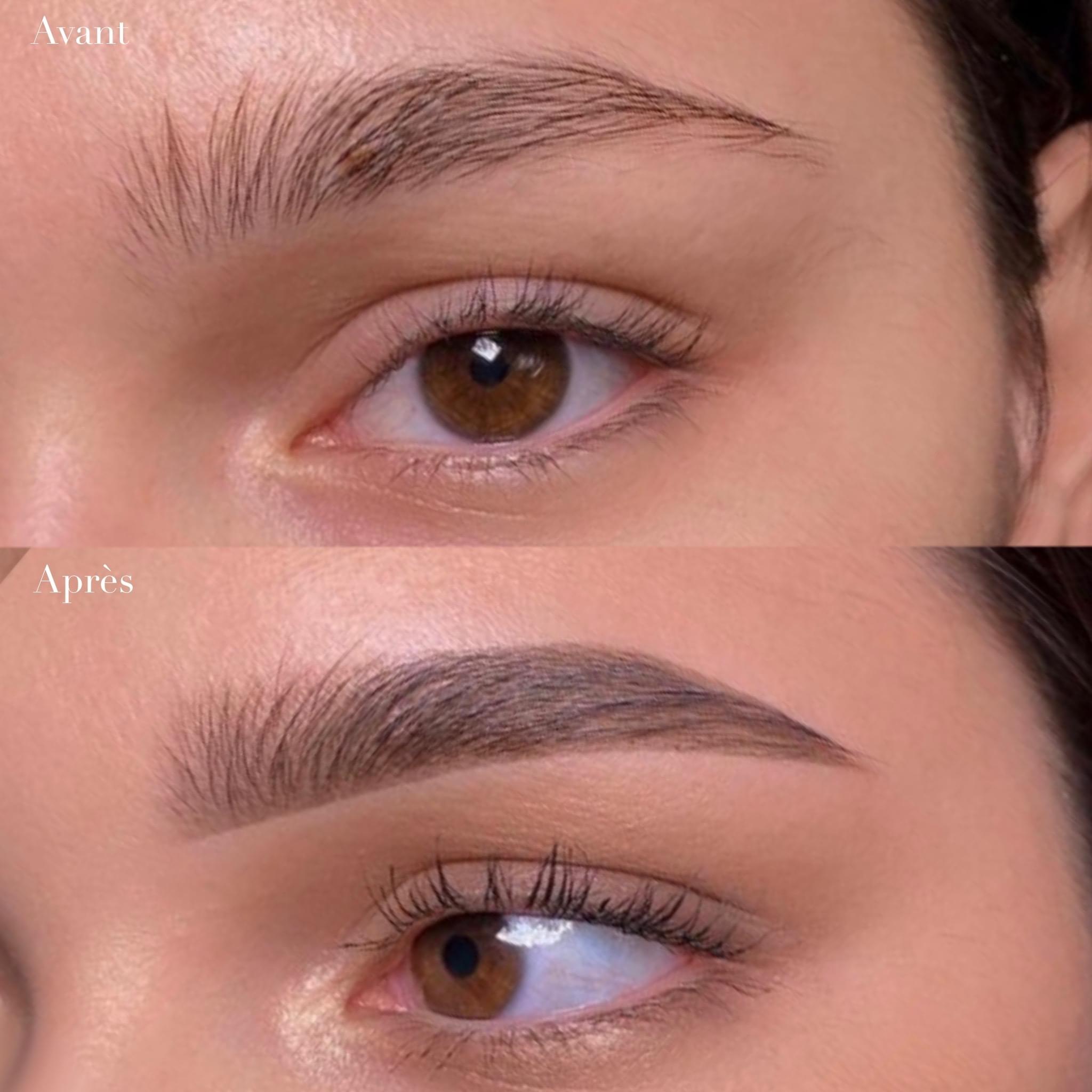 Restructuration des sourcils et teinture au henné