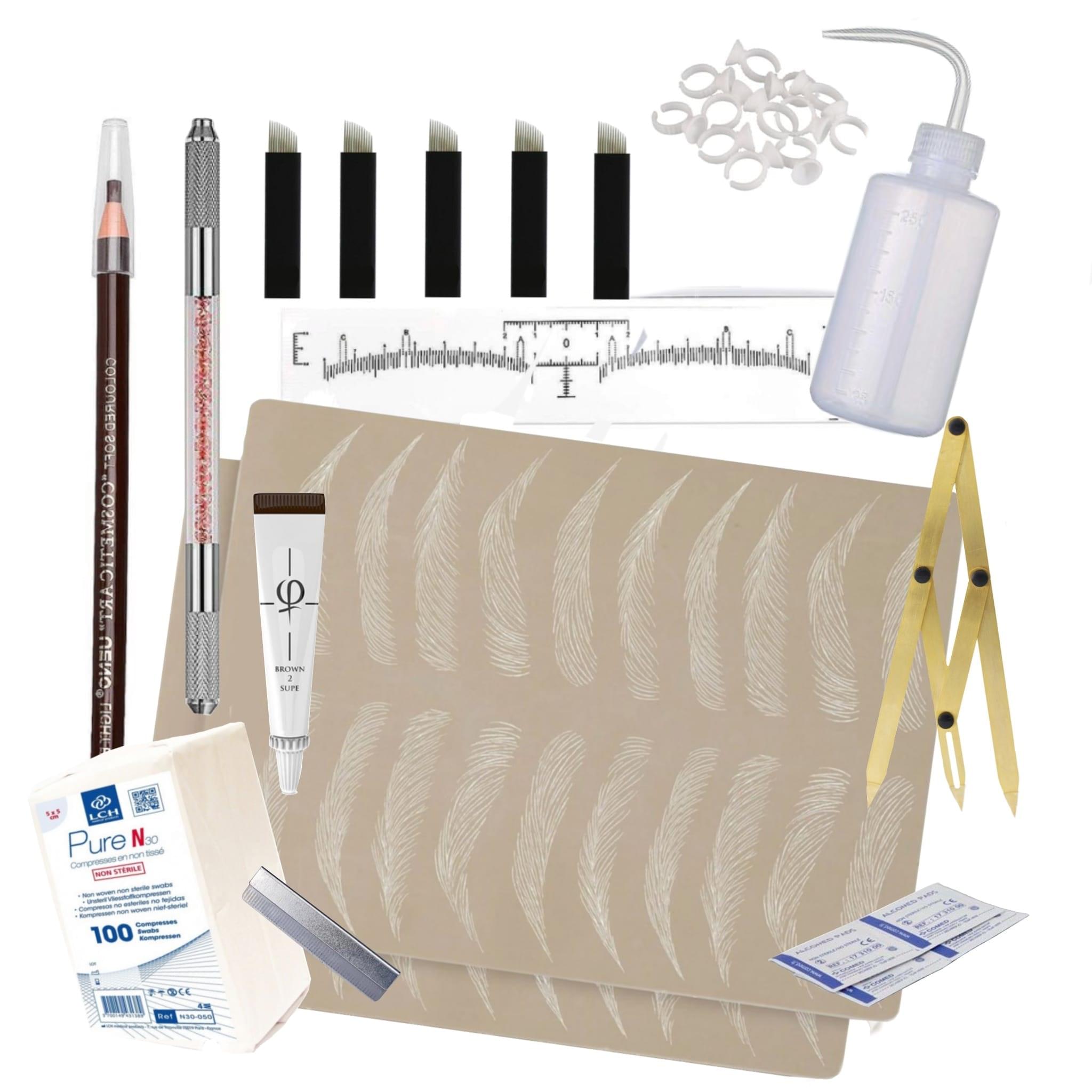 Kit d'entraînement + pratique Microblading