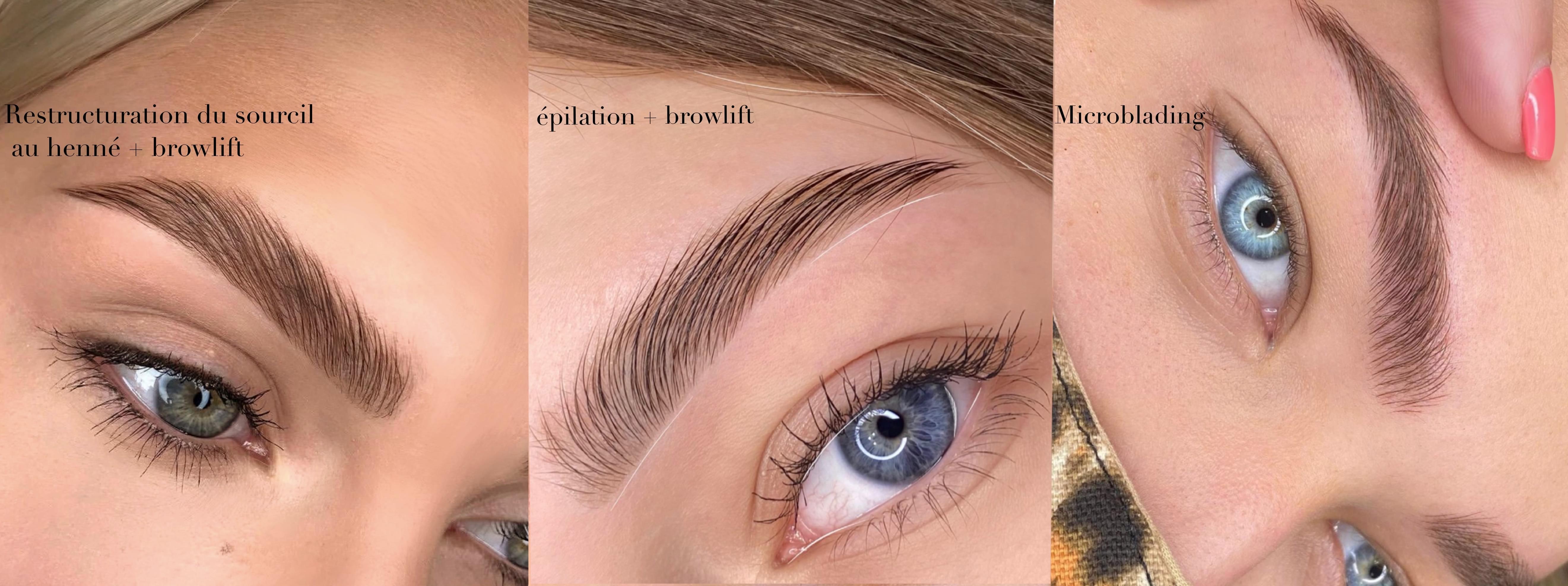 Browlift, teinture au henne sourcil, microblading st nazaire la baule pornichet
